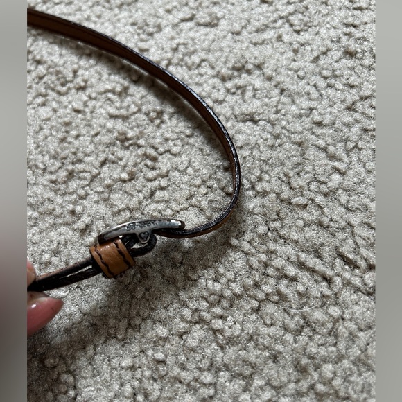 BRIGHTON convertible wristlet Wallet Card Organizer Canvas Heart Print Straps - Picture 14 of 15